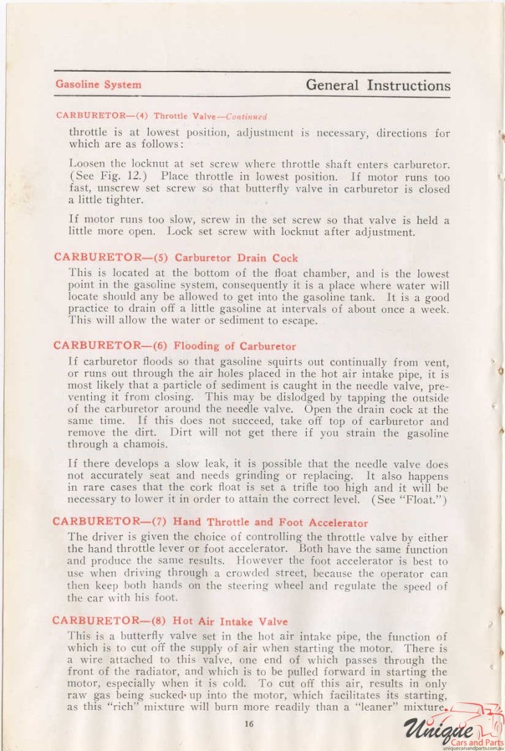 1912 Studebaker E-M-F 30 Operation Manual Page 6